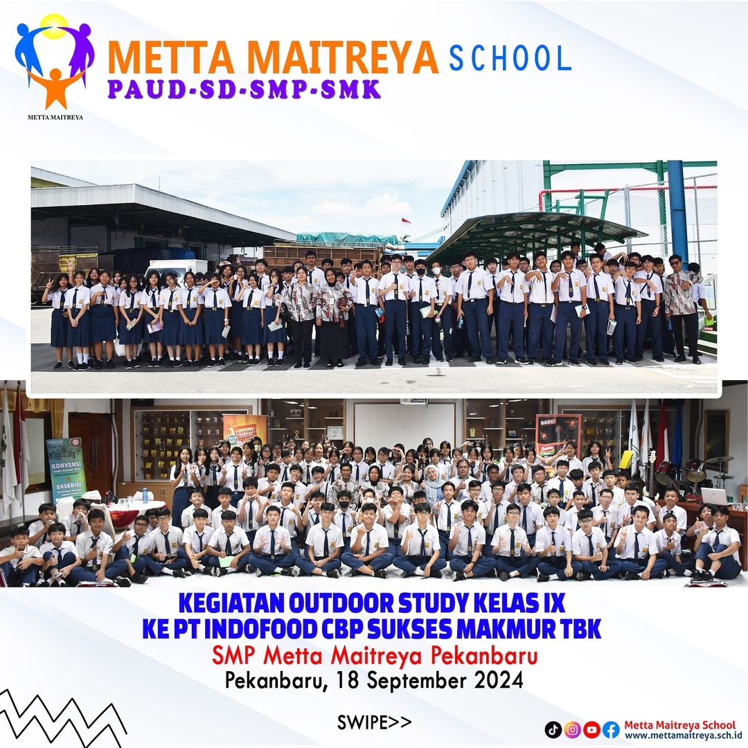 Kegiatan Outdoor Study Kelas IX Ke PT Indofood CBP Sukses Makmur Tbk